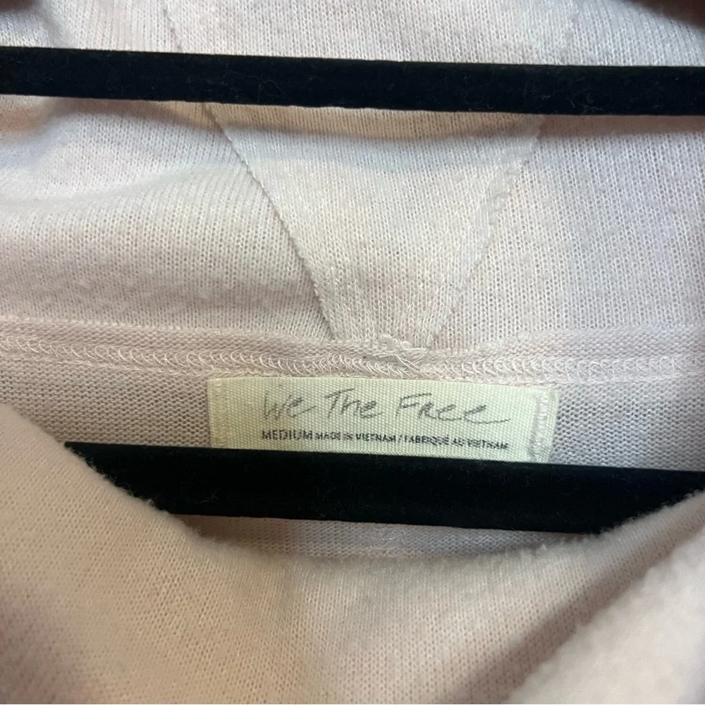 We The Free Soft Pink Cowl Neck Sweater Boho Loungewear Athleisure Indie Lounge
